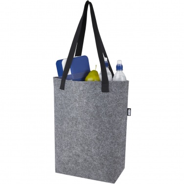 Logotrade promotional product picture of: Felta GRS recycled felt tote bag with wide bottom 12L